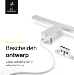 Vivid Green Spiegellamp Badkamer - Spiegelverlichting - Lamp - 30CM - IP44 - 4000K - Chroom -Badkamer Wijs 1190x1200