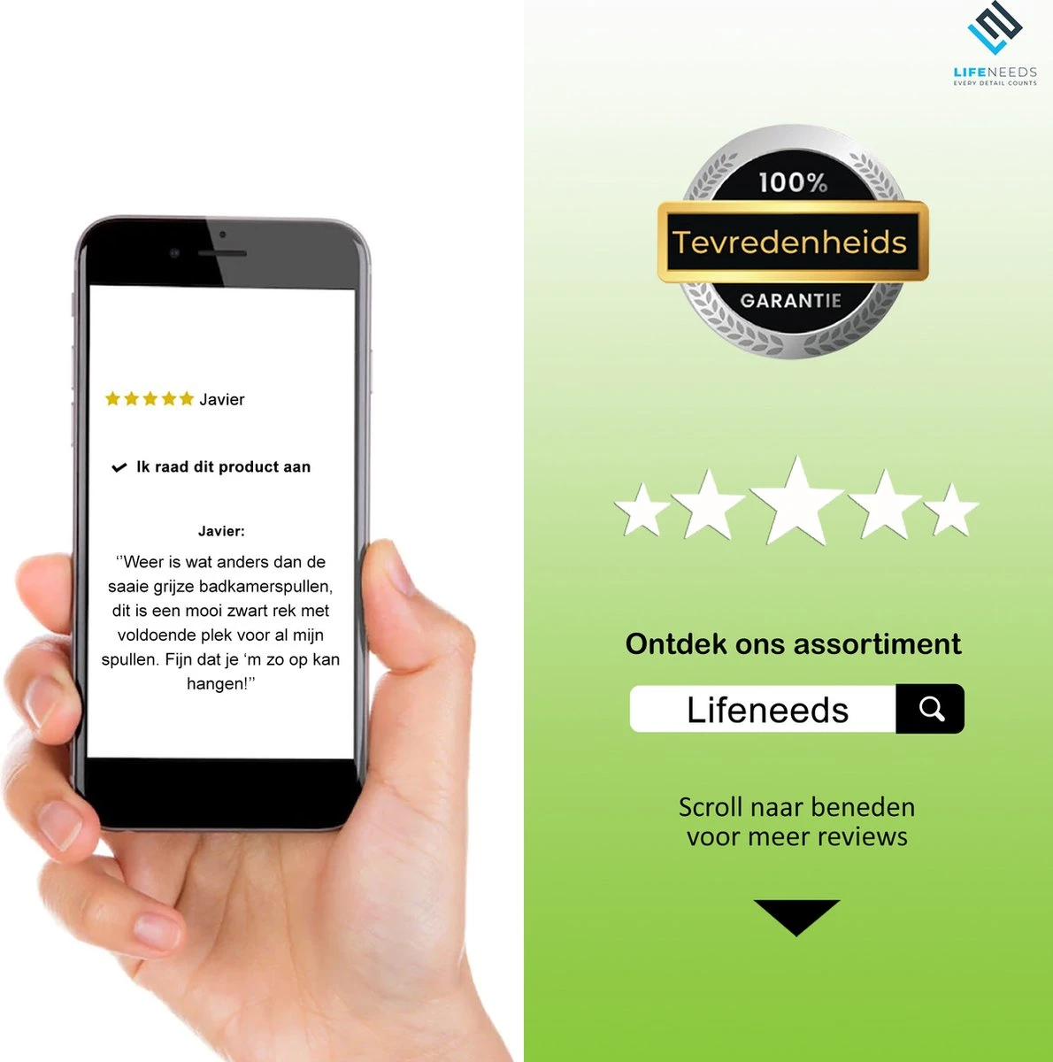 Doucherek Zonder Boren Inclusief Douchewisser - Aan Douchewand - Zwart - Ophangbaar - Zuignap - 2 Laags - Wiper - Shower Rack - Valentijnsdag Cadeau 9 Doucherek Zonder Boren Inclusief Douchewisser - Aan Douchewand - Zwart - Ophangbaar - Zuignap - 2 Laags - Wiper - Shower Rack - Valentijnsdag Cadeau - Afbeelding 7