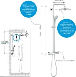GROHE Euphoria 260 Regendouche - ø 26cm - Met Thermostaatkraan - Chroom 33 GROHE Euphoria 260 Regendouche - ø 26cm - Met Thermostaatkraan - Chroom -Badkamer Wijs 1192x1200 16
