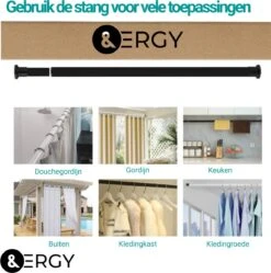 Douchestang Uitschuifbaar 70 - 110 Cm | Douchegordijn Stang | Zwart | Kledingroede Verstelbaar | Ophangsysteem | Kledingstang 12 Douchestang Uitschuifbaar 70 - 110 Cm | Douchegordijn Stang | Zwart | Kledingroede Verstelbaar | Ophangsysteem | Kledingstang -Badkamer Wijs 1192x1200 6