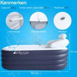 HBKS Lifestyle Bad – Opblaasbaar Ligbad – Bath Bucket – Zitbad Voor Volwassenen - Ijsbad Wim Hof Methode - Badkuip – Ice Bath – Blauw 12 HBKS Lifestyle Bad – Opblaasbaar Ligbad – Bath Bucket – Zitbad Voor Volwassenen - Ijsbad Wim Hof Methode - Badkuip – Ice Bath – Blauw -Badkamer Wijs 1195x1200 17
