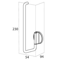 Tiger Tune - Reserverolhouder - Messing Geborsteld / Zwart -Badkamer Wijs 1196x1200 8