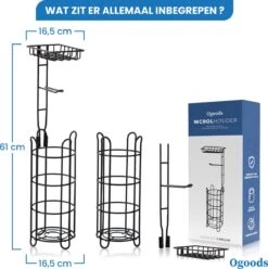 Ogoods Praktische WC Rolhouder – RVS Toiletrolhouder Staand – Rolhouder – Zonder Boren - Toiletrolstandaard - Zwart 13 Ogoods Praktische WC Rolhouder – RVS Toiletrolhouder Staand – Rolhouder – Zonder Boren - Toiletrolstandaard - Zwart -Badkamer Wijs 1197x1200 13