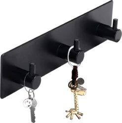 Merkloos Handdoekhaakjes - 3 In 1 Handdoekhaak - Wandhaak - Muurhaak - Zwart -Badkamer Wijs 1197x1200 17