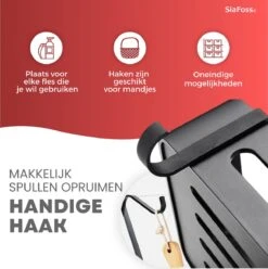 SIAFOSS Doucherek Zonder Boren Doucherek Hangend - 100% Stevig - 100% RVS - Hangend Badkamerrekje - Doucherek Aan Douchewand - Badkamer Accessoires - RVS Zwart - 2 Laags - Douchemand 21 SIAFOSS Doucherek Zonder Boren Doucherek Hangend - 100% Stevig - 100% RVS - Hangend Badkamerrekje - Doucherek Aan Douchewand - Badkamer Accessoires - RVS Zwart - 2 Laags - Douchemand -Badkamer Wijs 1197x1200 22