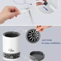 Fleau Luxe WC Borstel Met Houder - Siliconen Toiletborstel - Hygiënisch & Antibacterieel - Vrijstaand Of Hangend - Wit -Badkamer Wijs 1198x1200 15