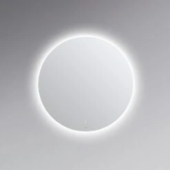 SensaHome - Led Touch Wandspiegel Rond - Badkamerspiegel Frameloos Met LED Verlichting - Wandspiegel - Koud Wit - 80CM -Badkamer Wijs 1198x1200