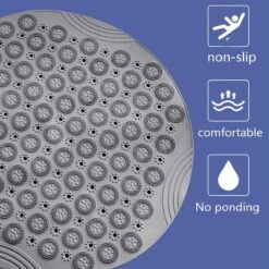 Merkloos TDR-Antislip Mat - 55x55CM - Rond - Grijs - Badmat Badkamer - Douchemat - Badkamermat - Antislipmat Voor Douche 13 Merkloos TDR-Antislip Mat - 55x55CM - Rond - Grijs - Badmat Badkamer - Douchemat - Badkamermat - Antislipmat Voor Douche -Badkamer Wijs 1198x1200 41