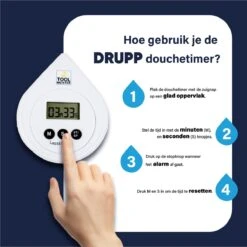 Tool Meister DRUPP - Douchetimer - Douche/Shower/Badkamer Timer & Klok - Coach - Waterdicht - Incl. Zuignap & Batterij 16 Tool Meister DRUPP - Douchetimer - Douche/Shower/Badkamer Timer & Klok - Coach - Waterdicht - Incl. Zuignap & Batterij -Badkamer Wijs 1199x1200 10