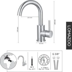 LOMAZOO Wastafelkraan Cupid - Chroom 12 LOMAZOO Wastafelkraan Cupid - Chroom -Badkamer Wijs 1199x1200 21