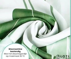Loti Living Douchegordijn Anti Schimmel – Strelitzia - Inclusief Ringen – Waterdicht - Polyester - Douchegordijn 180x200 Cm 13 Loti Living Douchegordijn Anti Schimmel – Strelitzia - Inclusief Ringen – Waterdicht - Polyester - Douchegordijn 180x200 Cm -Badkamer Wijs 1200x1000 10
