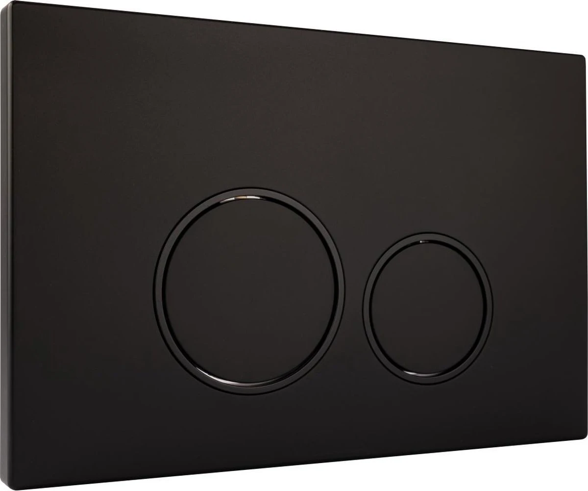 Bedieningsplaat StarBlueDisc Doppio 35 TBV Geberit UP100 UP320 UP300 UP700 UP720 Mat Zwart 4 Bedieningsplaat StarBlueDisc Doppio 35 TBV Geberit UP100 UP320 UP300 UP700 UP720 Mat Zwart - Afbeelding 2