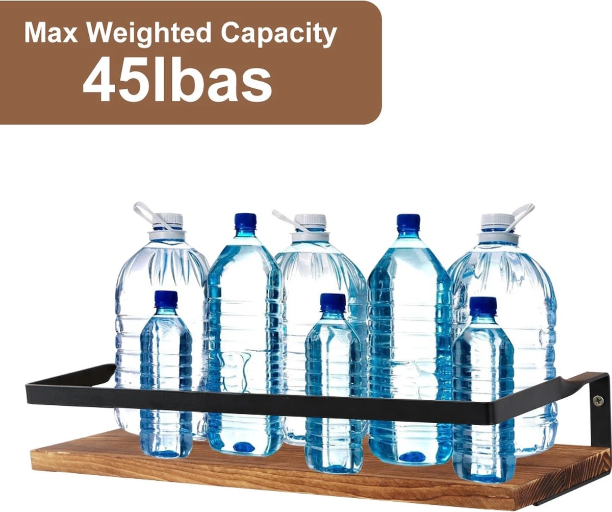 Zwevende Wandplank - 2 Stuks - 40cm - Handdoekhouder En 8 Haakjes - Badkamerplank Decoratieve Muur Opbergplanken Voor Badkamer Slaapkamer, Woonkamer, Keuken Plank 11 Zwevende Wandplank - 2 Stuks - 40cm - Handdoekhouder En 8 Haakjes - Badkamerplank Decoratieve Muur Opbergplanken Voor Badkamer Slaapkamer, Woonkamer, Keuken Plank - Afbeelding 9