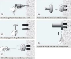 Design Handdoekhouder - Handdoekrek Voor Toilet En Badkamer - RVS Mat Zwart - 30 Cm -Badkamer Wijs 1200x1004 5