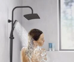 SCHÜTTE Mallorca Douchesysteem - Regendouche - 95 Cm Stang - Wandhouder In Hoogte Verstelbaar - Mat Zwart -Badkamer Wijs 1200x1005 2