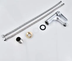 Inspire Badkamer Kraan Zilver Inclusief Aansluitingen - Wastafel Kraan - Zilver -Badkamer Wijs 1200x1013 1