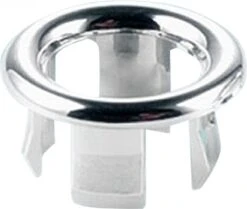 Wastafel Overloop Rozet Rond Chroom