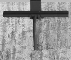 Minismus Extra Brede Douchewisser Met Ophanghaak - Raamwisser - Silicone Douchetrekker Badkamer - 33 Cm Breed - Zwart