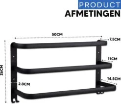 Qualux® Handdoekrek Inclusief Handdoek - 3 Stangen - Badkamer - Handdoekrek Zwart - Handdoekstang - Handdoekhouder - Handdoekenrek 16 Qualux® Handdoekrek Inclusief Handdoek - 3 Stangen - Badkamer - Handdoekrek Zwart - Handdoekstang - Handdoekhouder - Handdoekenrek -Badkamer Wijs 1200x1025 2