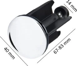 Waterval Metaalstop Waste Plug Universeel – Plugstop Badkamer - Afvoerplug Voor Wastafel En Bidet - Waste-Stop Chrome 40mm -Badkamer Wijs 1200x1027 4