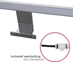 B.K.Licht - Spiegellamp - Chroom Kleur - L:60cm - IP44 - 4.000K - 8W 20 B.K.Licht - Spiegellamp - Chroom Kleur - L:60cm - IP44 - 4.000K - 8W -Badkamer Wijs 1200x1031