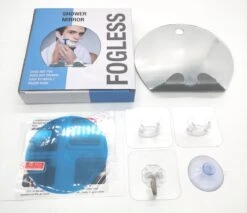 Deluqse Douchespiegel - Spiegel Zuignap - Rond - Reisspiegel - Douche Spiegel Anti-Condens - Anti-Condens Spiegel - Douchespiegel Met Zuignap - Met Scheermeshouder -Badkamer Wijs 1200x1033