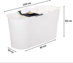 HelloBath Ijsbad - Zitbad - Ice Bath - Ijsbad Wim Hof - Bath Bucket L - Zitbad Voor Volwassenen - Ligbad - 180 Liter - Wit 9 HelloBath Ijsbad - Zitbad - Ice Bath - Ijsbad Wim Hof - Bath Bucket L - Zitbad Voor Volwassenen - Ligbad - 180 Liter - Wit -Badkamer Wijs 1200x1037 5