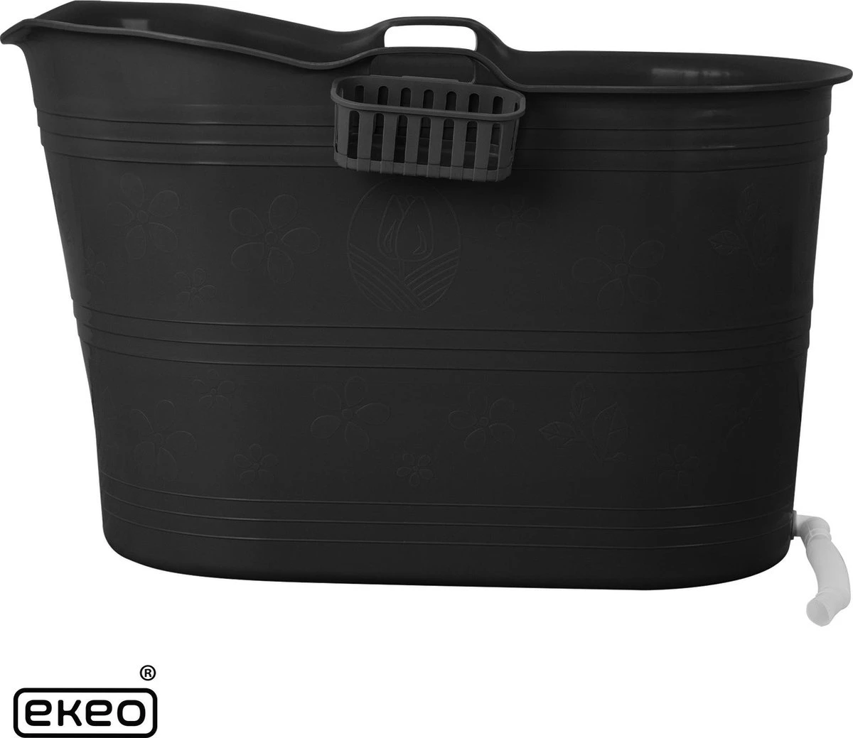 EKEO Zitbad - 210L - Mobiele Badkuip - Bath Bucket - Zwart 4 EKEO Zitbad - 210L - Mobiele Badkuip - Bath Bucket - Zwart - Afbeelding 2