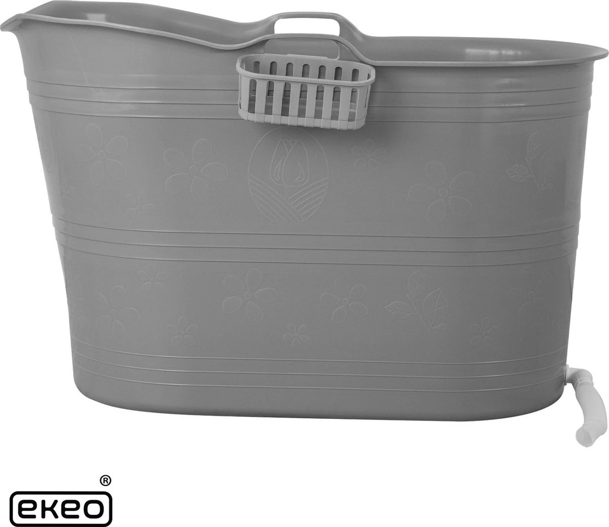EKEO Zitbad - 210L - Mobiele Badkuip - Bath Bucket - Ijsbad- Tuinbad - Grijs 4 EKEO Zitbad - 210L - Mobiele Badkuip - Bath Bucket - Ijsbad- Tuinbad - Grijs - Afbeelding 2