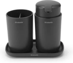 Brabantia ReNew Badkameraccessoires Set - 3-delig - Dark Grey -Badkamer Wijs 1200x1042 1