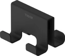 Tiger Caddy - Handdoekhaak Voor Douchecabine - Glaspaneel Dikte 6-8 Mm - 3,5 X 7 X 5 Cm - Dubbel - Zwart -Badkamer Wijs 1200x1043 1