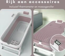 Livista® - Opvouwbaar Bad - Roze - Zitbad - Inklapbaar - Bath Bucket - 150 CM LANG - XL - Incl. Thermometer & Onderwater LED Lichten 13 Livista® - Opvouwbaar Bad - Roze - Zitbad - Inklapbaar - Bath Bucket - 150 CM LANG - XL - Incl. Thermometer & Onderwater LED Lichten -Badkamer Wijs 1200x1043 5
