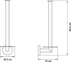 Wc Rolhouder Reserverolhouder Toiletrolhouder Voor 3 Rollen Zwart - Badkamer Accessoires - Hangend -Badkamer Wijs 1200x1046