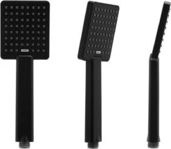 Doucheset Zwart - Met Regendouche 30cm - En Thermostaatkraan -Badkamer Wijs 1200x1047