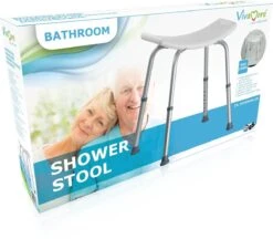 Vivamore Douchekruk - Antislip Douchestoel - In Hoogte Verstelbaar - Max. 150 KG -Badkamer Wijs 1200x1047 5