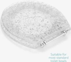 Navaris Toiletbril Met Glitter Design - Transparante Wc-bril 42 X 36 X 4,5 Cm - Makkelijk Te Bevestigen -Badkamer Wijs 1200x1051 4