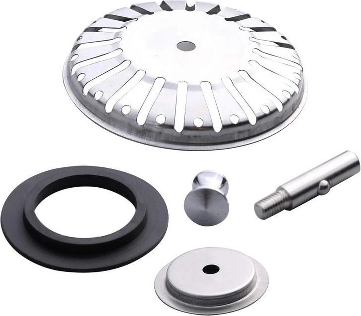 Merkloos Gootsteen Afvoerplug - 83 Mm - RVS Afvoerzeef Spoelbak - Korfplug 14 Merkloos Gootsteen Afvoerplug - 83 Mm - RVS Afvoerzeef Spoelbak - Korfplug - Afbeelding 12