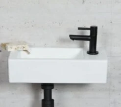 Aloni - KLEINE ! Koudwaterkraan 1/2 Mat Zwart -Badkamer Wijs 1200x1052 4