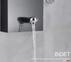 Sanisupreme® Douchepaneel Met Massage - Regendouche - Massage Jets - Waterval Douche - Met Thermostaatkraan En Handdouche - Zwart - Opbouw - Douchekop - Flanner® -Badkamer Wijs 1200x1053