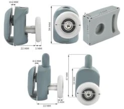 Reserve Wieltjes Voor Douchedeur – Douche Deur Rollers – Wielen Douchedeur – Loopwielen – Katrollen – Set Van 4 Onder En 4 Boven -Badkamer Wijs 1200x1054 4