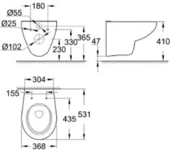 GROHE Bau Arena Complete Toiletset Rimless -Badkamer Wijs 1200x1054 7