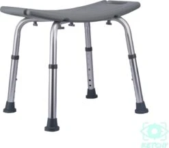 Ketchy Douchekruk - In Hoogte Verstelbaar - Douchekrukje - Roestvrij - 130kg Draagkracht - Comfortabel Zitkussen 23 Ketchy Douchekruk - In Hoogte Verstelbaar - Douchekrukje - Roestvrij - 130kg Draagkracht - Comfortabel Zitkussen -Badkamer Wijs 1200x1056 5