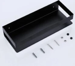 Merkloos GDRN - Doucherek Zwart - Zonder Boren - Doucherekjes - Hangend - Zwart - RVS -Badkamer Wijs 1200x1059