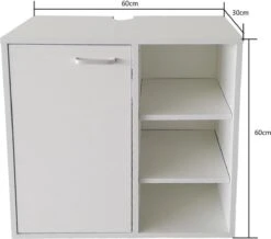 Onderbouw Kast Wastafel - Wastafel Onderkast - Badkamermeubel - Wit -Badkamer Wijs 1200x1061 2