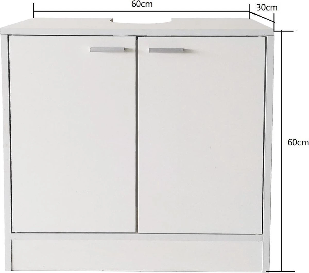 Wastafel Onderkast - Onderbouw Kast Wastafel - Badkamermeubel 7 Wastafel Onderkast - Onderbouw Kast Wastafel - Badkamermeubel - Afbeelding 5