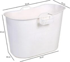 Zitbad Voor Volwassenen - Bath Bucket - Wit - 200L -Badkamer Wijs 1200x1065 4