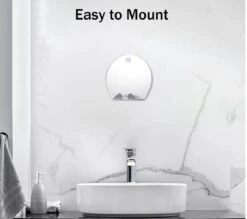 Deluqse Douchespiegel - Spiegel Zuignap - Rond - Reisspiegel - Douche Spiegel Anti-Condens - Anti-Condens Spiegel - Douchespiegel Met Zuignap - Met Scheermeshouder -Badkamer Wijs 1200x1066