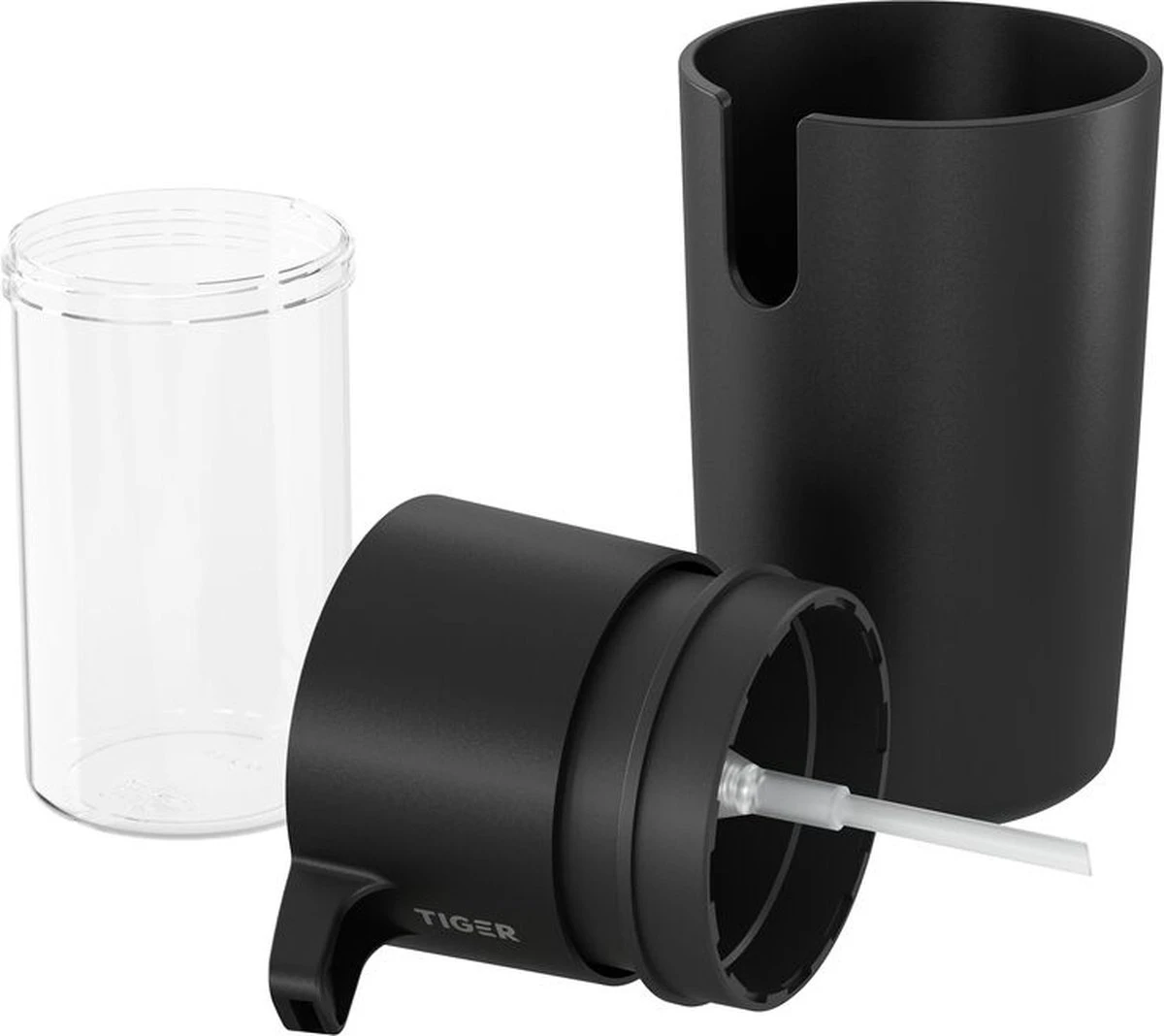 Tiger Carv - Zeepdispenser 175 Ml Vrijstaand - Zwart 6 Tiger Carv - Zeepdispenser 175 Ml Vrijstaand - Zwart - Afbeelding 4