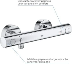 GROHE QuickFix Precision Get Thermostatische Douchekraan - EcoJoy - Met Koppelingen - Chroom - 34773000 -Badkamer Wijs 1200x1068 5