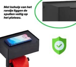 SHATY® WC Rolhouder - Toiletrolhouder - Opbergvak - Bakje - Plankje - Zonder Boren- WC Papier Houder - Toilet Papier Houder - Zwart - Badkameraccessoire - Toiletaccessoire - Inclusief Handoekhaak 15 SHATY® WC Rolhouder - Toiletrolhouder - Opbergvak - Bakje - Plankje - Zonder Boren- WC Papier Houder - Toilet Papier Houder - Zwart - Badkameraccessoire - Toiletaccessoire - Inclusief Handoekhaak -Badkamer Wijs 1200x1069 5